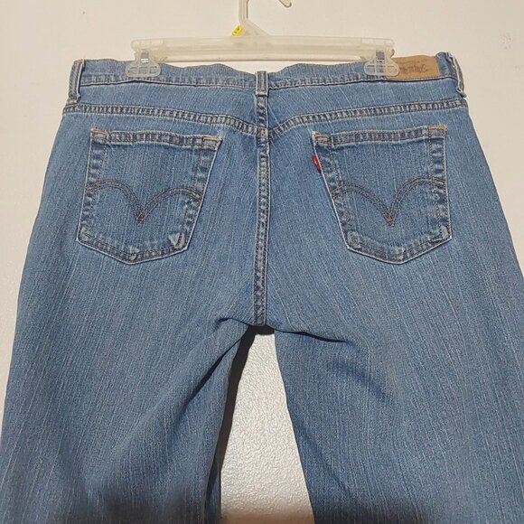 Levi's 505 Mid-Rise Classic Straight Jean Light Wash 31" Inseam Good Cond - 12 - Picture 3 of 9